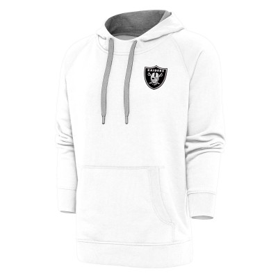 Толстовка Las Vegas Raiders Antigua Metallic Logo Victory - White