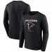 Футболка с длинным рукавом Atlanta Falcons Black Logo Team Lockup