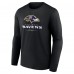 Футболка с длинным рукавом Baltimore Ravens Logo Team Lockup - Black