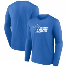 Футболка с длинным рукавом Detroit Lions Logo Team Lockup - Blue