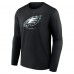 Футболка с длинным рукавом Philadelphia Eagles Logo Team Lockup - Black