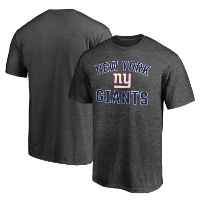 New York Giants Fanatics Heather Charcoal Victory Arch T-Shirt