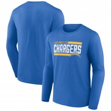 Футболка с длинным рукавом Los Angeles Chargers On Side Stripe Team - Powder Blue