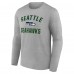 Футболка с длинным рукавом Seattle Seahawks Victory Arch - Gray