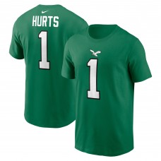 Футболка Jalen Hurts Philadelphia Eagles Nike Alternate Player Name & Number - Kelly Green
