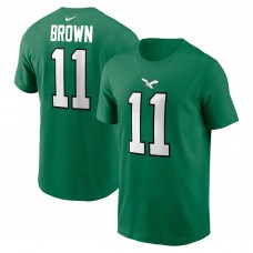Футболка с номером A.J. Brown Philadelphia Eagles Nike Alternate - Kelly Green