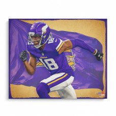 Unsigned Minnesota Vikings Justin Jefferson Fanatics Authentic 16 x 20 Photo Print - Designed by Artist Brian Konnick