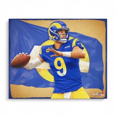 Matthew Stafford Los Angeles Rams Fanatics Authentic Unsigned 16 x 20 Photo Print - Designed by Artist Brian Konnick
