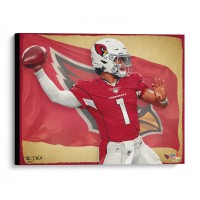 Arizona Cardinals Kyler Murray Fanatics Authentic Stretched 20 x 24 Canvas Giclee Print - Designed & Signed by Artist Brian Konnick - Limited Edition 25