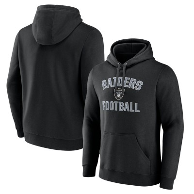 Las Vegas Raiders Fanatics Black Between the Pylons Pullover Hoodie