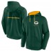 Толстовка на молнии Green Bay Packers Fanatics Green Defender Evo