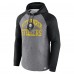 Pittsburgh Steelers Fanatics Heather Gray Favorite Arch Raglan Pullover Hoodie