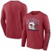 Arizona Cardinals Fanatics Cardinal Helmet Platform Long Sleeve T-Shirt
