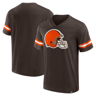 Футболка Cleveland Browns Jersey Tackle V-Neck - Brown