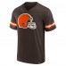 Футболка Cleveland Browns Jersey Tackle V-Neck - Brown