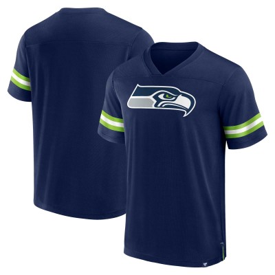 Футболка Seattle Seahawks Jersey Tackle V-Neck - College Navy