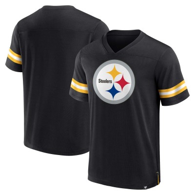 Футболка Pittsburgh Steelers Black Jersey Tackle V-Neck