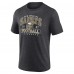 Футболка New Orleans Saints Fanatics Heather Charcoal Official Retro Tri-Blend