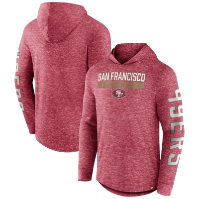Кофта с капюшоном San Francisco 49ers Pill Stack - Heather Scarlet