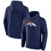 Толстовка Denver Broncos Fanatics Navy Primary Logo Fleece Толстовка Denver Broncos Fanatics Navy Primary Logo Fleece