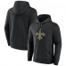 Толстовка New Orleans Saints Fanatics Black Primary Logo Fleece