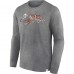 Футболка с длинным рукавом Cincinnati Bengals Washed Primary - Heather Charcoal