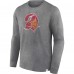 Футболка с длинным рукавом Tampa Bay Buccaneers Washed Primary - Heather Charcoal