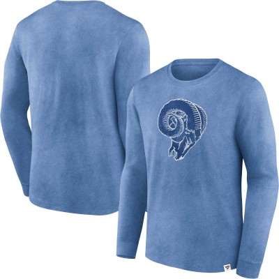 Футболка с длинным рукавом Los Angeles Rams Washed Primary - Heather Royal