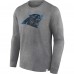 Футболка с длинным рукавом Carolina Panthers Washed Primary - Heather Charcoal