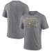 Футболка New Orleans Saints Fanatics Heather Gray Warped Block Tri-Blend