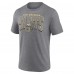 Футболка New Orleans Saints Fanatics Heather Gray Warped Block Tri-Blend