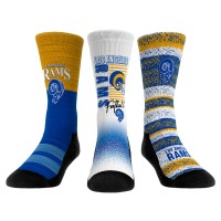 Unisex Los Angeles Rams Rock Em Socks Throwback Three-Pack Crew Sock Set