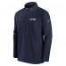 Seattle Seahawks Nike College Navy Sideline Coach Half-Zip Jacket