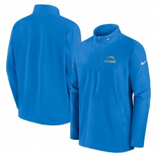 Los Angeles Chargers Nike Powder Blue Sideline Coach Half-Zip Jacket