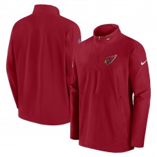 Arizona Cardinals Nike Cardinal Sideline Coach Half-Zip Jacket