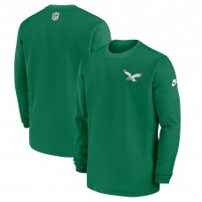 Футболка с длинным рукавом Philadelphia Eagles Nike Sideline Alternate Logo Waffle Knit - Green