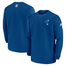 Indianapolis Colts Nike Blue Indiana Nights Alternate Heavy Brushed Waffle Long Sleeve Top Indianapolis Colts Nike Blue Indiana Nights Alternate Heavy Brushed Waffle Long Sleeve Top