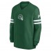 New York Jets Nike Green 2023 Sideline V-Neck Pullover Windshirt