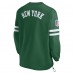 New York Jets Nike Green 2023 Sideline V-Neck Pullover Windshirt