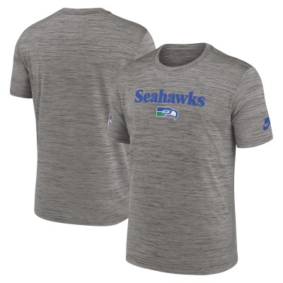 Футболка Seattle Seahawks Nike Throwback Sideline Performance - Heather Charcoal