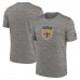 Футболка New Orleans Saints Nike Heather Charcoal 2023 Sideline Alternate Logo Performance