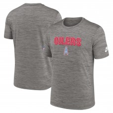 Футболка Tennessee Titans Nike Oilers Throwback Sideline Alternate Performance - Heather Charcoal