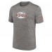 Футболка Cleveland Browns Nike 2023 Sideline Alternate Logo Performance - Heather Charcoal