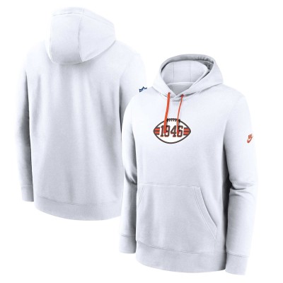 Толстовка Cleveland Browns Nike 2023 Sideline Club Alternate Tri-Blend - White