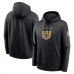 Толстовка New Orleans Saints Nike Black 2023 Sideline Club Alternate Tri-Blend