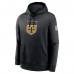 Толстовка New Orleans Saints Nike Black 2023 Sideline Club Alternate Tri-Blend