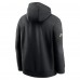Толстовка New Orleans Saints Nike Black 2023 Sideline Club Alternate Tri-Blend