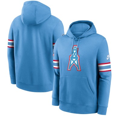 Толстовка Tennessee Titans Nike Oilers Throwback Sideline Club Alternate - Blue