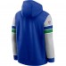 Seattle Seahawks Nike Royal/Gray Throwback Sideline Pullover Hoodie