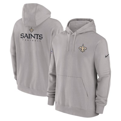 Толстовка New Orleans Saints Nike Gray Sideline Club Fleece